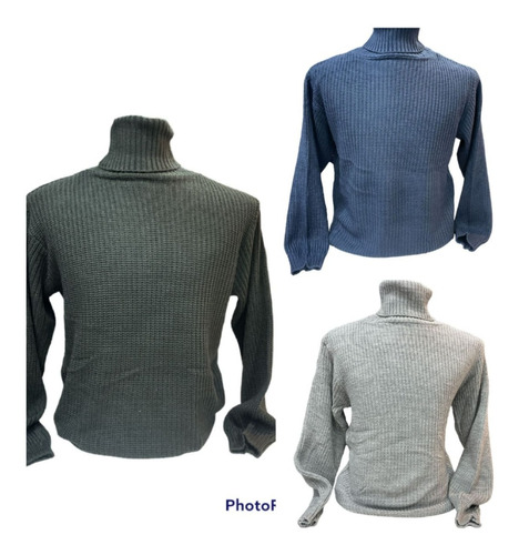 Pack X2 Polera Sweater Hombre Tejida Punto Ingles N. Ingreso