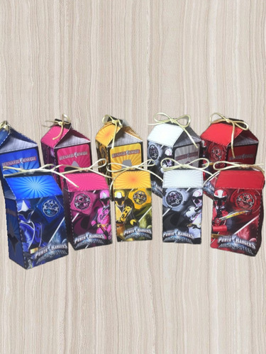 Cajitas Milk De Power Rangers Ninja Steel×20 Personalizados