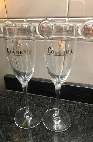 Dúo De Copas De Champagneflauta De Cristal Codorniu Francesa