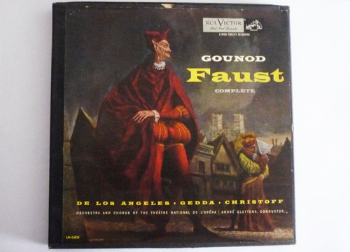 Gounod - Fausto Completo - Lp Vinilo Acetato 