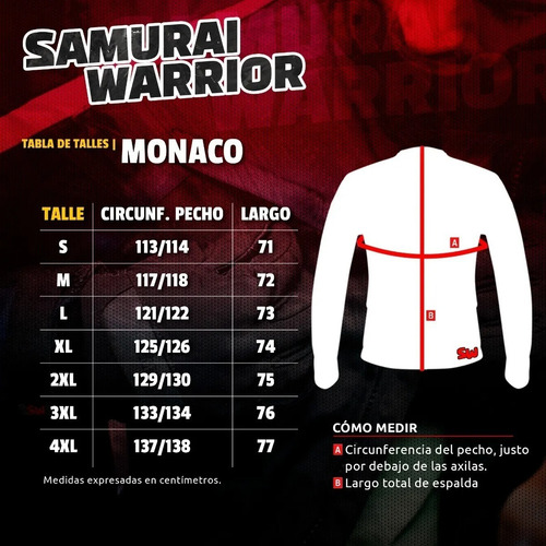 Imagen 4 de 6 de Campera Abrigo Desmontable Negro Azul Blanco Samurai Monaco
