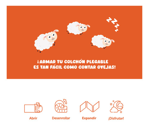 Colchon Matrimonial 135 Cm Colchoneta Plegable Con Maleta Color Blanco