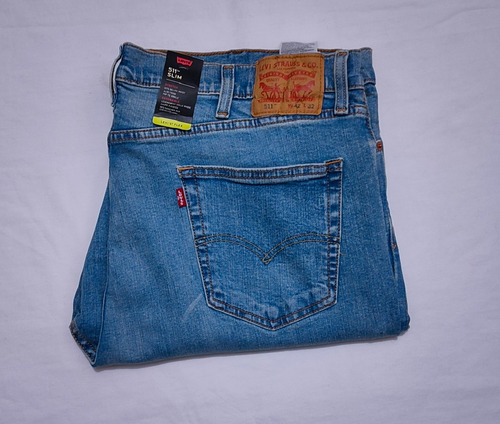 Jeans Hombre Elasticado Levis 511 42/32 Celeste Talla 56 