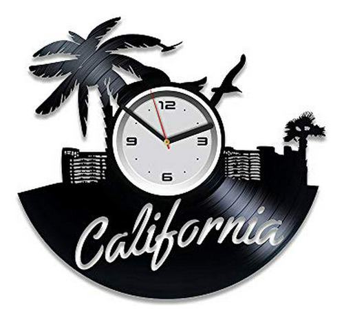 Reloj De Vinilo California Vintage