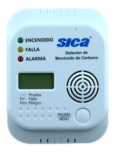 Detector De Monóxido De Carbono Sonoro Y Digital Sica