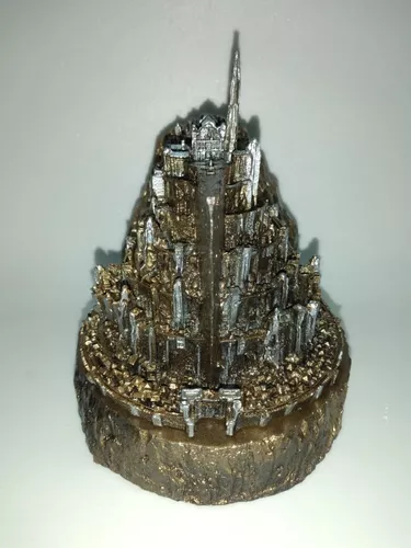 Senhor Dos Aneis Minas Tirith Feito Em Resina Cor Ouro Velho