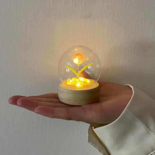 Lámpara De Noche De Tulipán Diy Flores Lámpara De 1 Flor