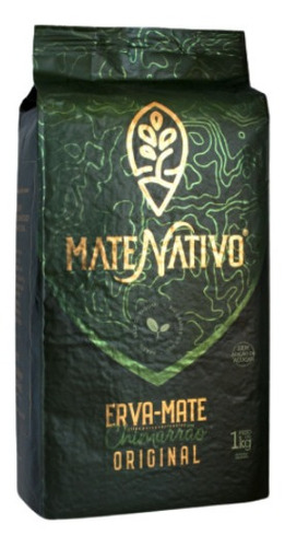 Erva De Chimarrão Orgânica Mate Nativo Original A Vácuo 1kg