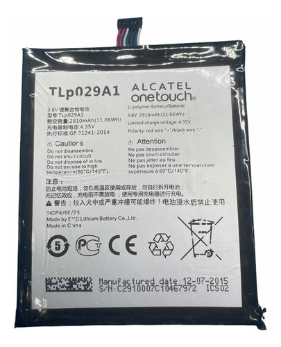Batería Alcatel 5025g Tpl029a
