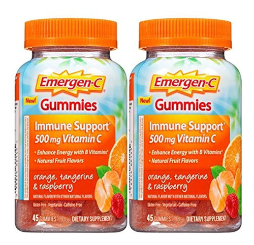 Emergen-c Gummies Immune Support 500 Mg Vitamina C, Naranja