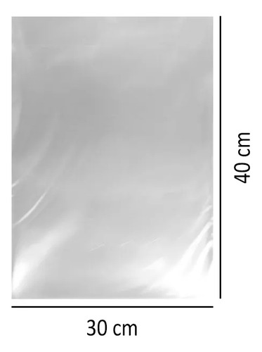 Saco Plástico Transparente- Cristal Pe 30x40 1kg