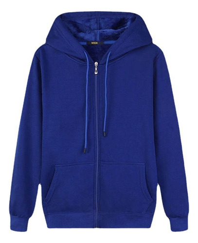 Sudadera Tipo Canguro Para Mujer Con Cremallera Abierta