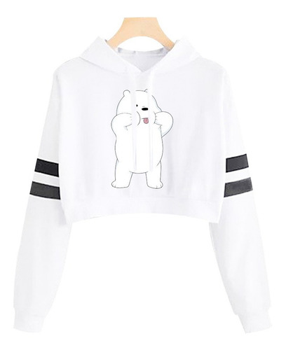 Buzo Buso Saco Hoodies Blanco Mujer Niña Osos Escandalosos