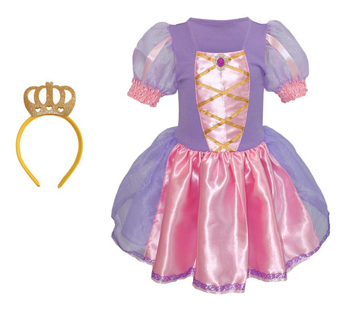 Fantasia Princesa Rapunzel Infantil