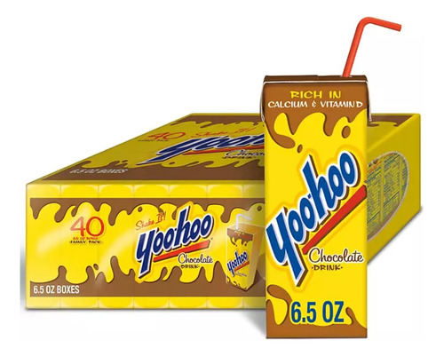 Leche Chocolate Yoo-hoo Caja Con 40 Importado
