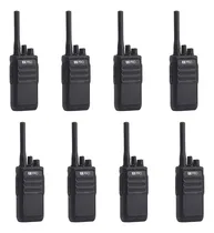 Comprar Kit 8 Radios Portátiles Radio Portátil Uhf 400-470 Mhz, 16ch Color Negro