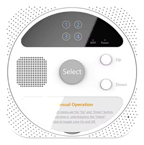Controlador De Irrigação Wifi 4 Zonas Alexa Google Home Cor Branco