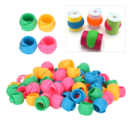 Carrete De Abrazaderas De Hilo 100 Piezas Portabobinas Clip