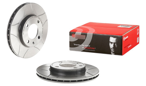 Par Discos Brembo Volkswagen Jetta Lx 1987-1988 Delantero