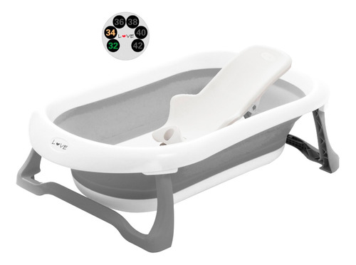 Bañera Plegable Bebe 24l B330 + Adaptador 310 + Termometro