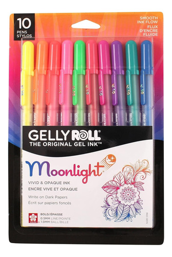 Bolígrafos Sakura Gelly Roll Moonlight 10 Colores