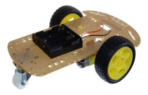 Kit Chasis 2wd Robot Arduino + 2 Motor Dc  .modelo 3 Llantas