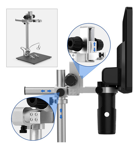 Microscópio Digital Linkmicro Lm249ms 2000x Com 3 Lentes 10.
