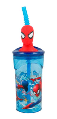 Vaso Infantil Spider-man 3d Figurin Cresko Ha163