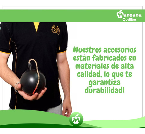 10 Unidades Bomba Granada Juguete Plástico Accesorio Disfraz