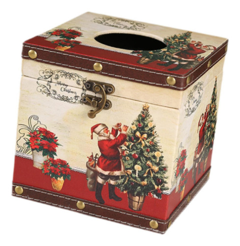 Caja De Pañuelos Navideña, Porta Árbol De Navidad