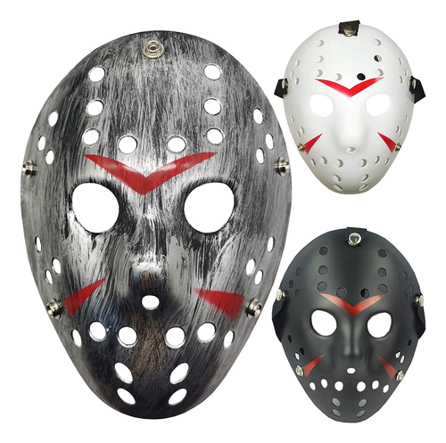 3pcs Disfraz Jason Mask Cosplay Halloween Masquerade Pa...