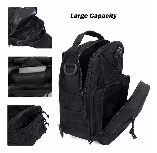Mochila Táctica Multifunción 3 En 1 Antirrobo Bolsa De Pecho