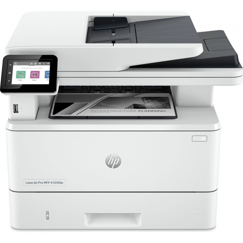 Multifuncional Hp Laserjet Pro Mfp 4103fdw Blanco Y Ne Láser