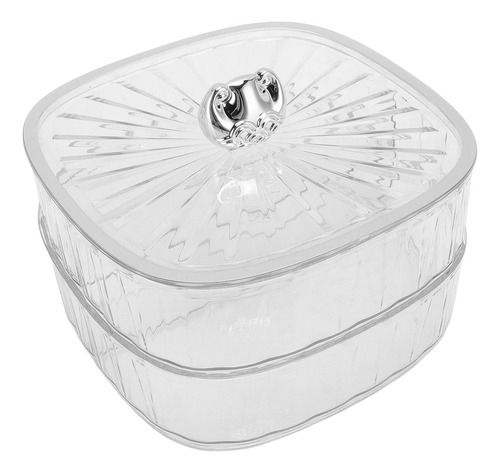 Candy Tray Snack, 2 Capas, Divididas, De Plástico Transparen