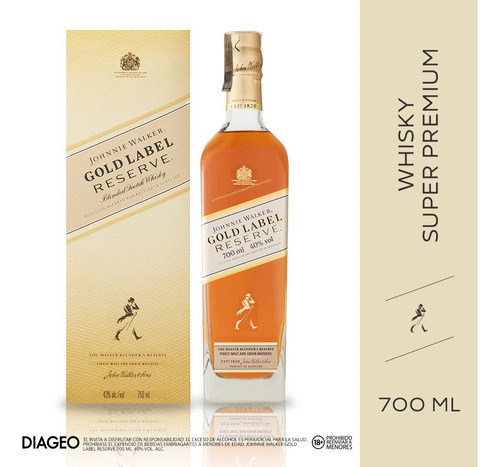 Whisky Johnnie Walker Gold Rese - mL a $414