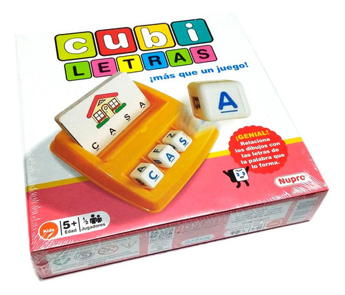 Juego De Mesa Didáctico Cubi Letras Nupro