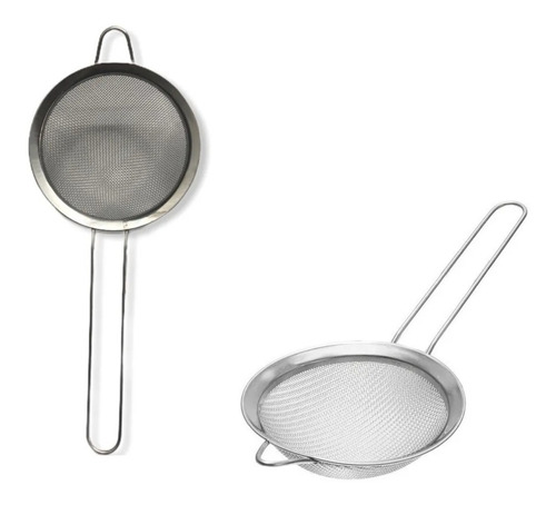 Colador Doble Filtrado Acero Inox 8 Cm Ideal Cocteleria