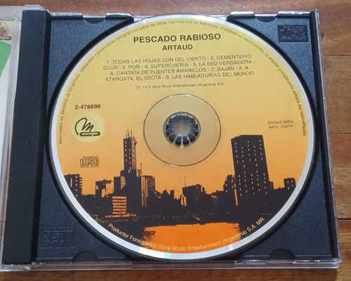 Pescado Rabioso ( Spinetta ) - Artaud / 2da Edicion / Cd Remasterizado (Usado)