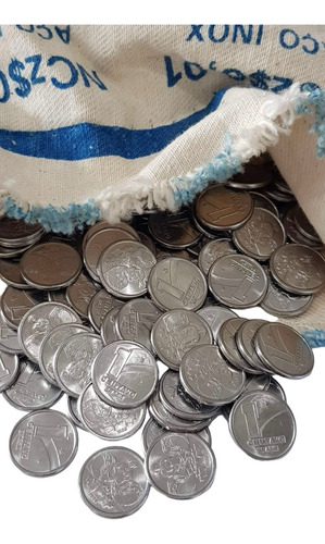 Lote 50 Moedas De 1 Centavo 1989 Boiadeiro Flor De Cunho!