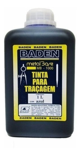 Tinta Para Traçagem Azul Baden - 1 Litro