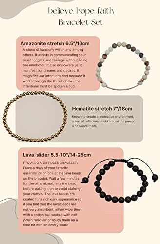 Pulseira Com Contas De Oração Com Mensagem Inspiradora Spun