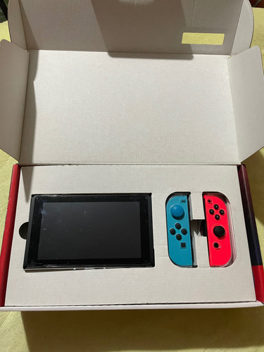 Nintendo Switch Neon Blue And Neon Red Joycon. Color Rojo (Usado)