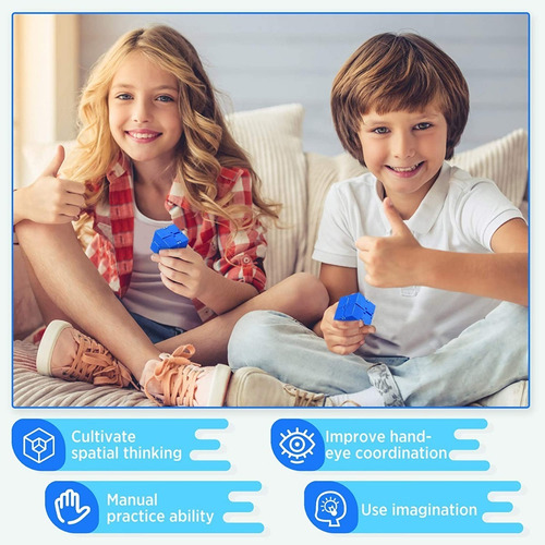 Imagen 7 de 10 de Cubo Magico Infinito Antiestres Juguetes Infinity Fidget Toy