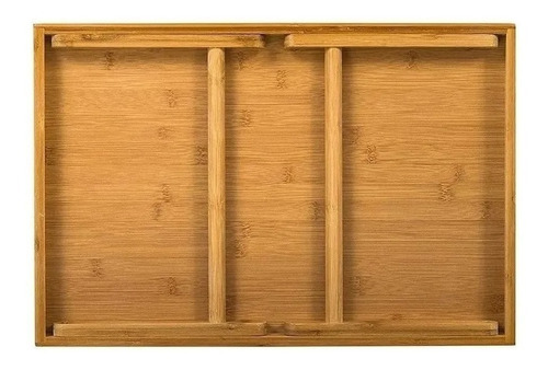 Imagen 4 de 8 de Mesa Bandeja De Cama Desayunador Madera Bambu Notebook