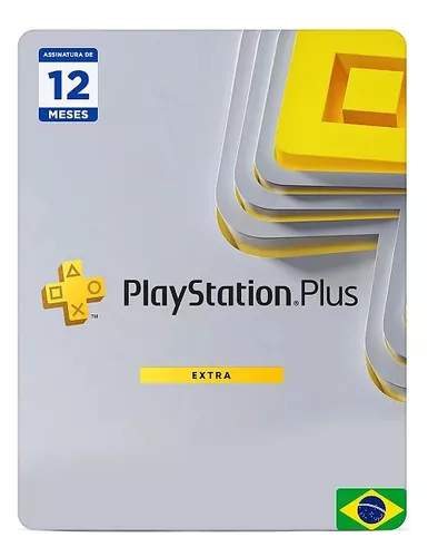 Cartão Psn Plus Extra 12 Meses Brasil Assinatura Gift Card - Desconto no  Preço