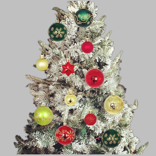 44 Bolas Colgantes De Árbol De Navidad Para Decoración De Fi