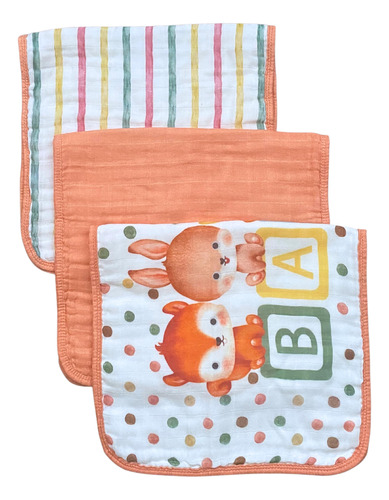 Luv Thy Casa Panos Para Eructos Para Bebes (naranja)