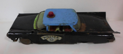 Juguete Auto Chapa Antiguo Gorgo Coleccion Policia Cadillac