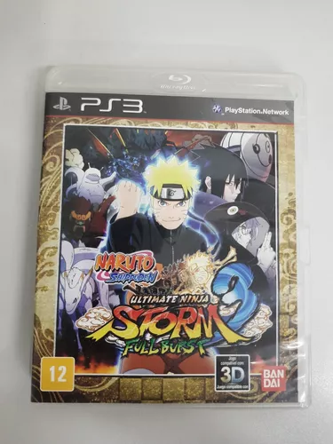 JOGO PS3 NARUTO SHIPPUDEN ULTIMATE NINJA STORM 2 FÍSICO SEMI-NOVO