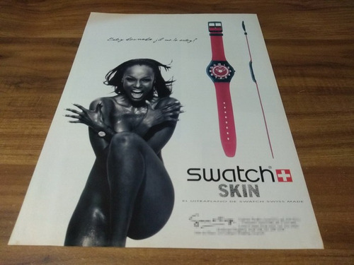 (pg508) Tyra Banks * Publicidad Swatch Skin